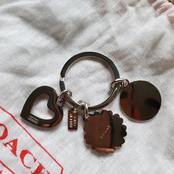 Coach heart and purple jewels Keychain - Picture 2 of 3